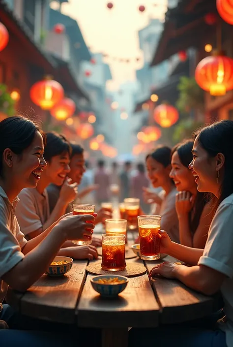 Drinking at Vietnam
