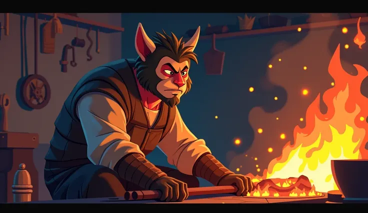 Despite the cruelty, Banog remained gentle. He found solace in his craft, pouring his pain into the molten metal he shaped. At night, he would sit by the fire, staring into the embers, imagining a life where he was treated as a man, not a monster. 2d vibra...