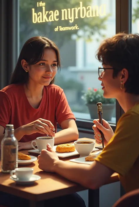 As soon as you say.Asogascobanu with arepa    , a cup of coffee and a phrase of teamwork