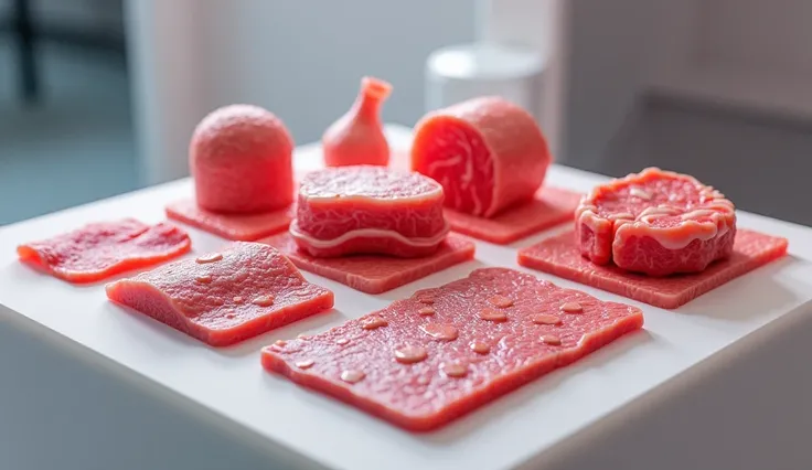 Imagine printed meat and leather