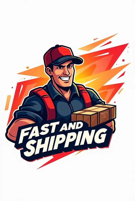 Make a logo of a parcel delivery agency called Fast and Furious Shipping