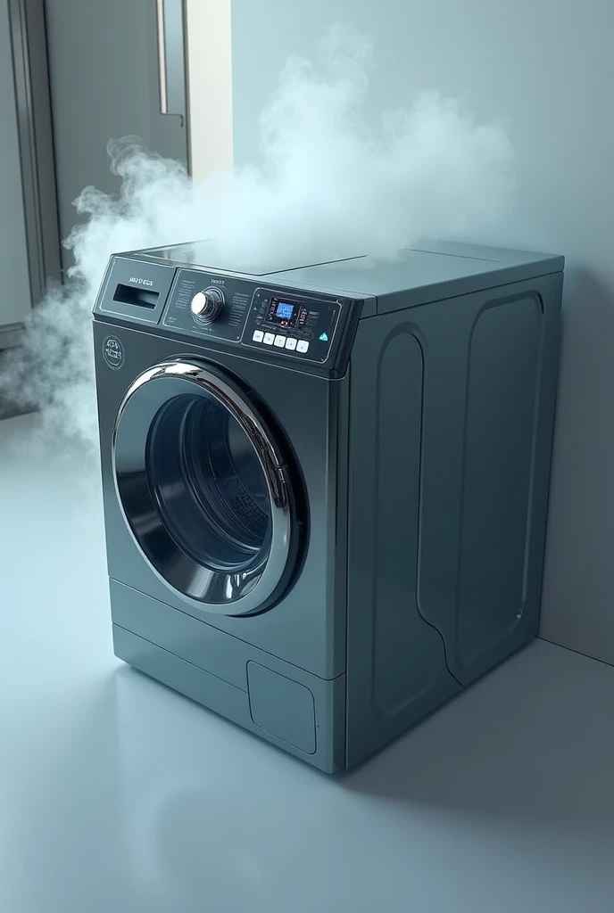 Washing machine that smokes an injection 