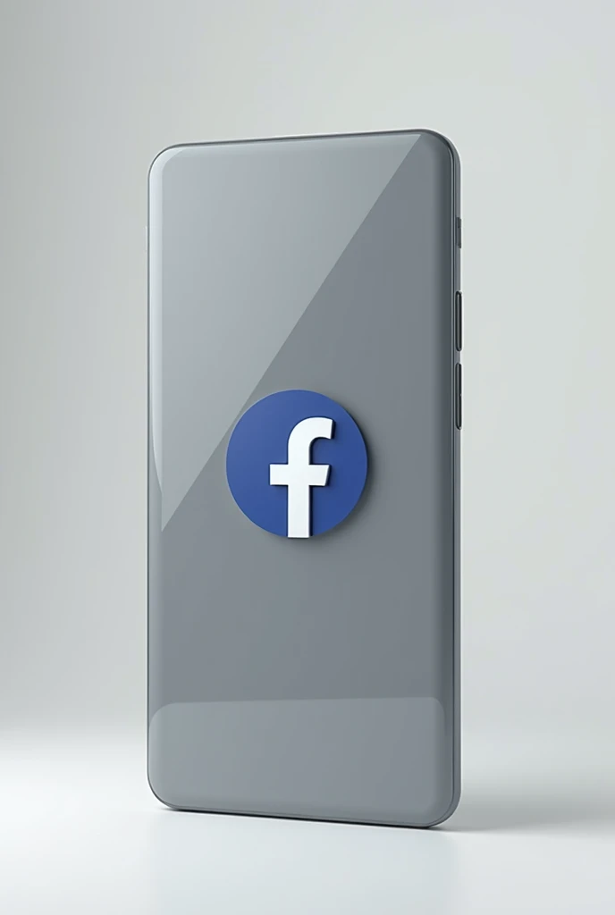 A mobile phone with Facebook and Google logos.