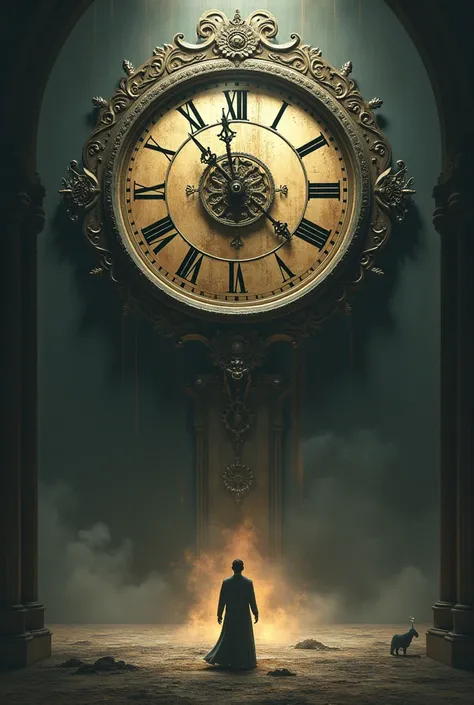 Time and tide wait for no man background clock
