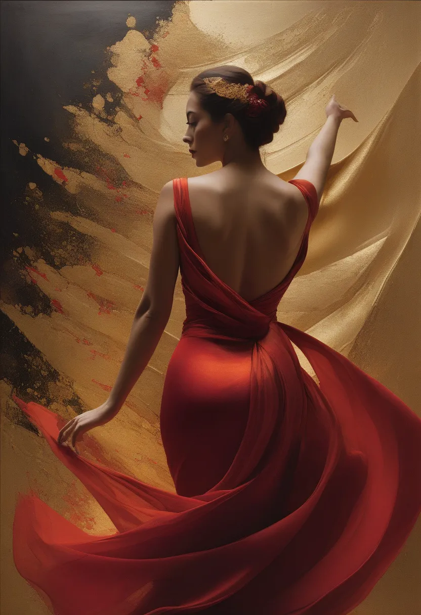 Abstract Nude Woman Painted in Gold and Red Paint, by Sam Spratt, Alberto Seveso and Dan McCaw, Behance Favorite, Behance. Polished, by William Berra, Best of Behance, by James Paick, by Alberto Seveso, Saatchi Art, Masterpiece; Behance HD, Kai Fine Art, D...