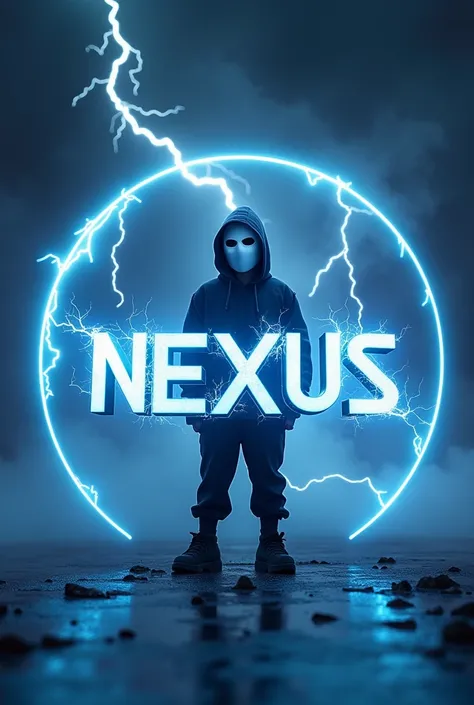 NEXUS IS A LIGHTNING THEME FOR THE GAME STREAMING CHANNEL, WHERE ARE YOU PLAYING GAMES? LETS PUT ON A MASK AND PUT THE NAME OF THE CHANNEL INTO THE PICTURE WITH COOL LETTERS AND YOU WANT THE PICTURE TO TURN OUT TO BE A SPHERE. TAKE A LITTLE PERSON DOWN AND...