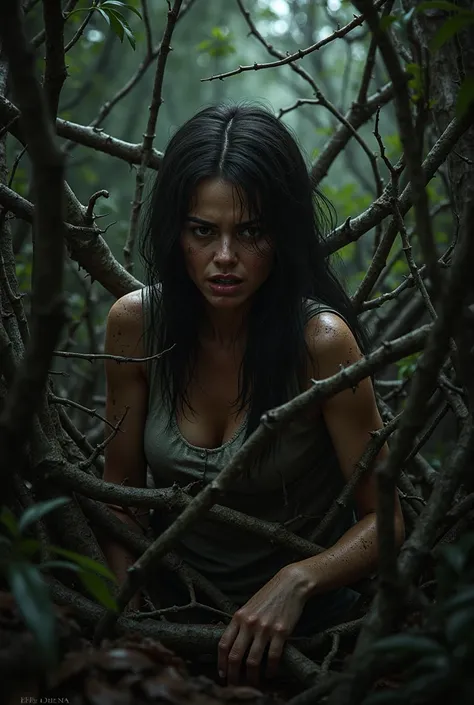 ICON from Evil Dead 2013 Mia Trapped in the Bushes