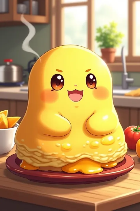 Cheese Omelette in anime 
