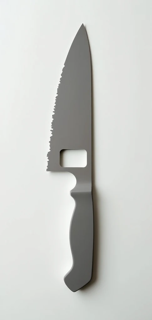 a butcher knife handle silhouette shaped exactly like the outline of upper part of Manhattan Island. The blade profile looks exactly like the outline of middle and lower sections of manhattan. With a rectangle cutout in the middle where Central Park would ...