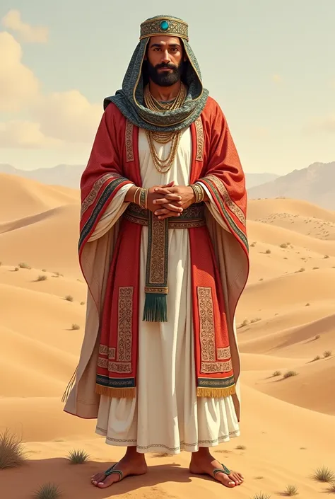 .   as a drawing of a man wearing a white dress and a red and white dress,   a desert dress   , Traditional Wear,  As the designer   , Traditional Wear,  As the designer   n,   is a dress worn by   , Egyptian Clothing, Wear an authentic costume ,       ins...