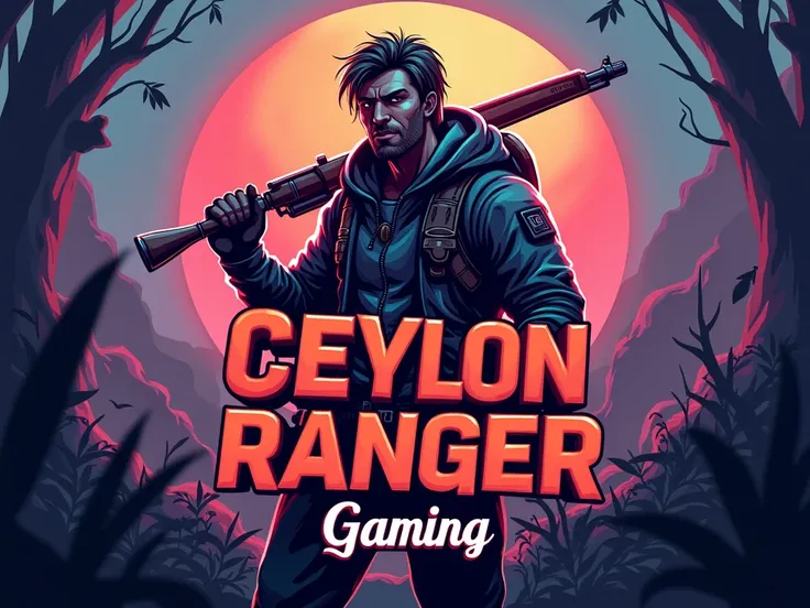 Create an image I have a gaming channel in you tube name is Ceylon Ranger Gaming. please create good Profile picture using Video Games Pictures. must need to mention the "Ceylon Ranger Gaming"