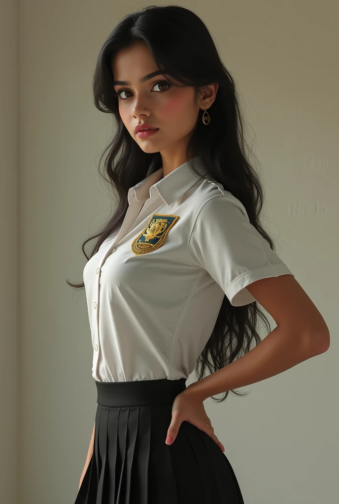 Sri lankan sexy school girl with uniform full body