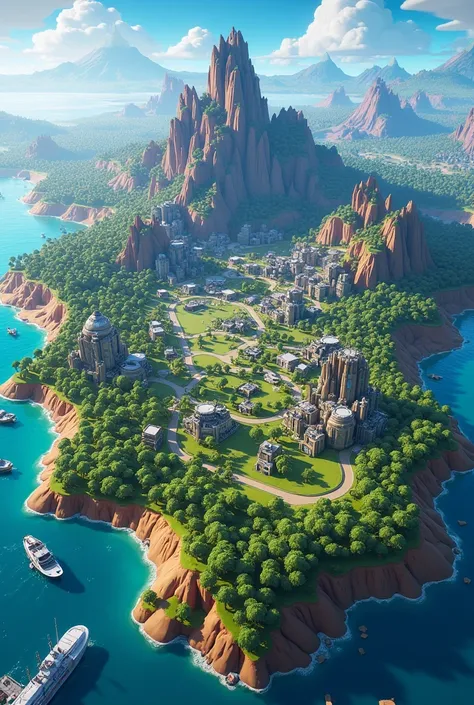 A Fortnite Battle Royale map with headings. Nov 2024