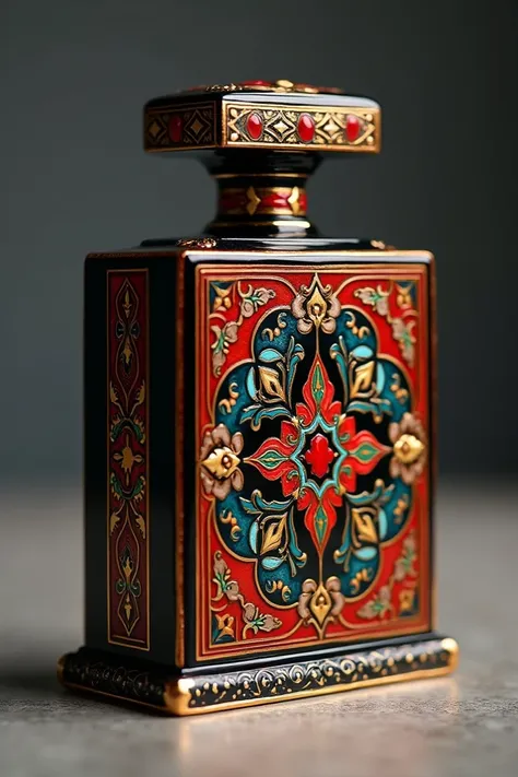 Design of perfume box with Azerbaijani patterns