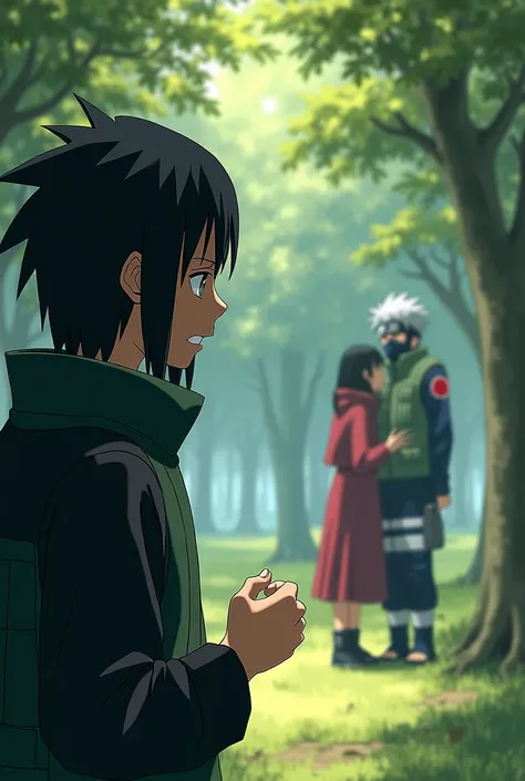 Obito UCHIHA see his gf RIn with kakashi becoming happy