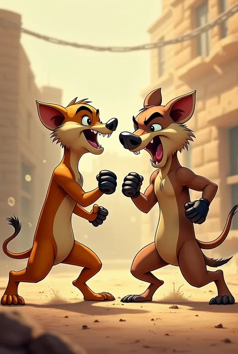 Timon and Pumba doing UFC