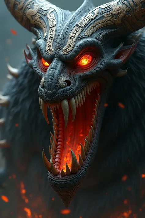 I want a sauron mouth with harad decorations and a numakils aariba