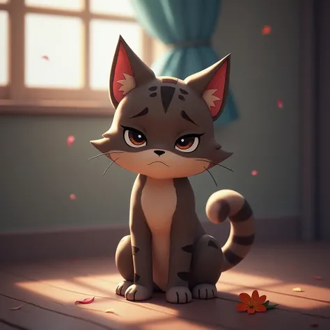 Sad kitty image (looking like Kit from Brawl Stars), kit brawl stars, sad kitty, high quality