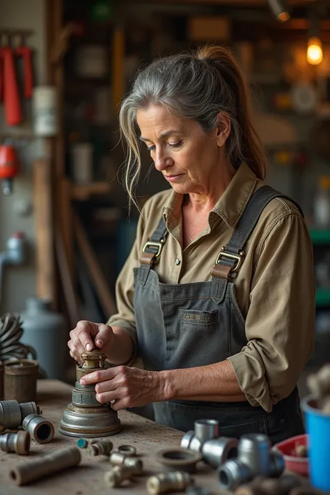 Craftsman woman for plumbing press fittings