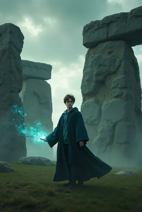 Harry potter en Stonehenge