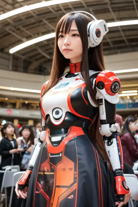   Arafé woman , perfect android  girl,  girl wearing robotic suit, Beautiful female android !, Beautiful android woman,  girl in mecha cyber armor,  Perfect Anime Cyborg Woman , anime  girl cosplay, Full-body robot!!  girl, cute cyborg  girl,  Japanese cyb...