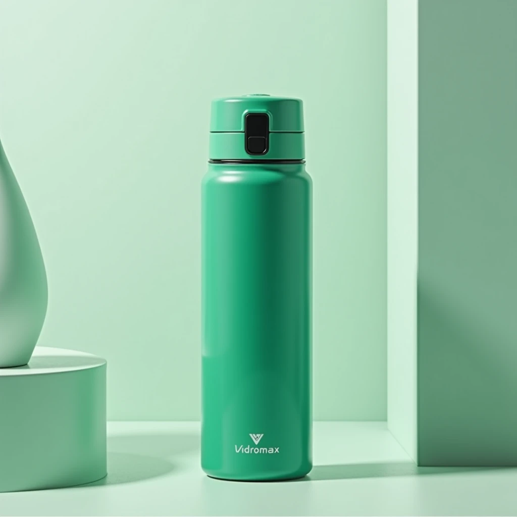 green thermos from the company VidroMax