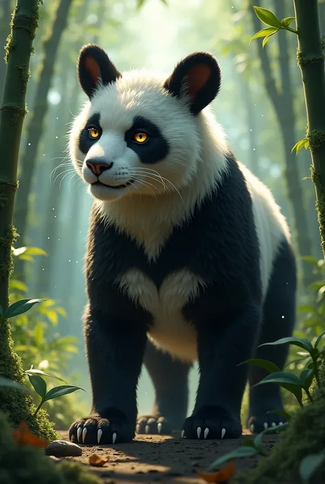 MAKE A PUMA MERGED WITH A PANDA