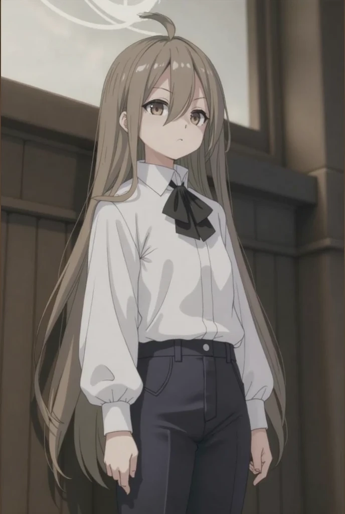 magesense, sense, long hair, brown hair, hair between eyes, (brown eyes:1.5), very long hair, ahoge,
BREAK bun, white bun, shirt, white shirt, scholar shirt, Button-down shirt, modern academy style shirt, {Tsue to Tsurugi no Wistoria} shirt, short sleeves,...