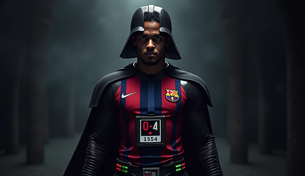 Merger of Neymar with the Barcelona jersey and Darth Vader