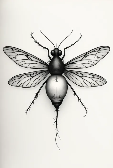 Create a firefly for tattoo 
In black and white and make it like a drawing 
Do with a more look 
Let the fireflys body be a light bulb
Make your body a lamp 
Change their wings
Make it easier 