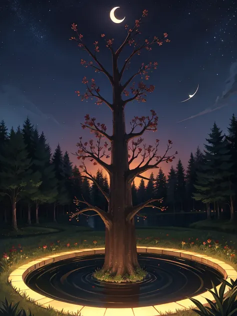 Draw a circle, click, draw a circle, click
The beans have roots, and the top of the tree, the top of the tree
On June 6th, a UFO flew here and there, and fell
And two ponds were made
When I floated a boat on the pond, a crescent moon rose in the sky
When I...