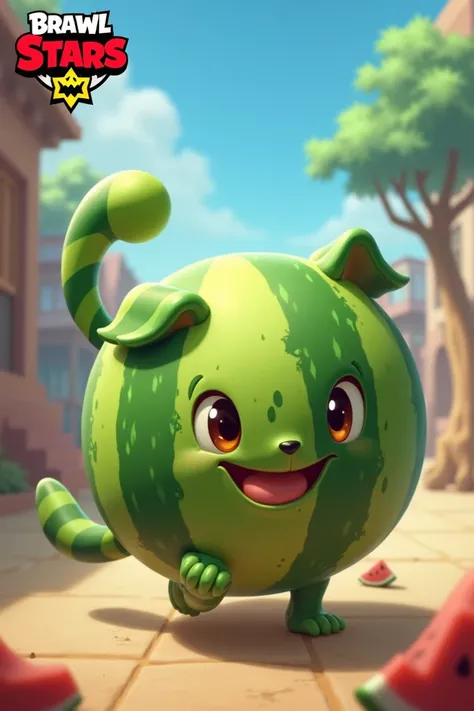 Watermelon mongrel. With the Brawl Stars logo in the corner