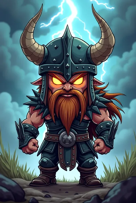 Un viking metaleux en chibi