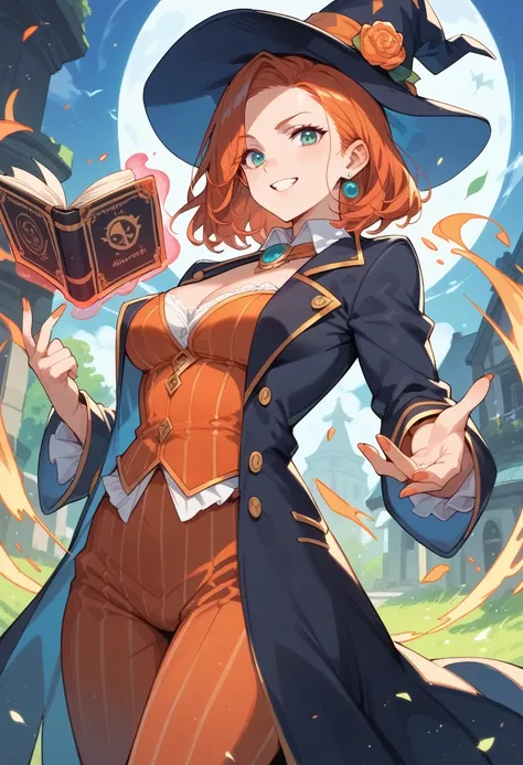 witch, rpg, magician,  magic , Redhead woman