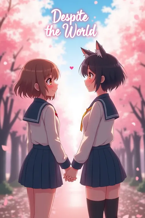  Two female anime-style characters .  Both wear similar school uniforms . One has short hair ,  brown and wavy model, with brown eyes, with a submissive and innocent appearance and measures approximately 1 .10 meters.  The other has short hair with a strai...