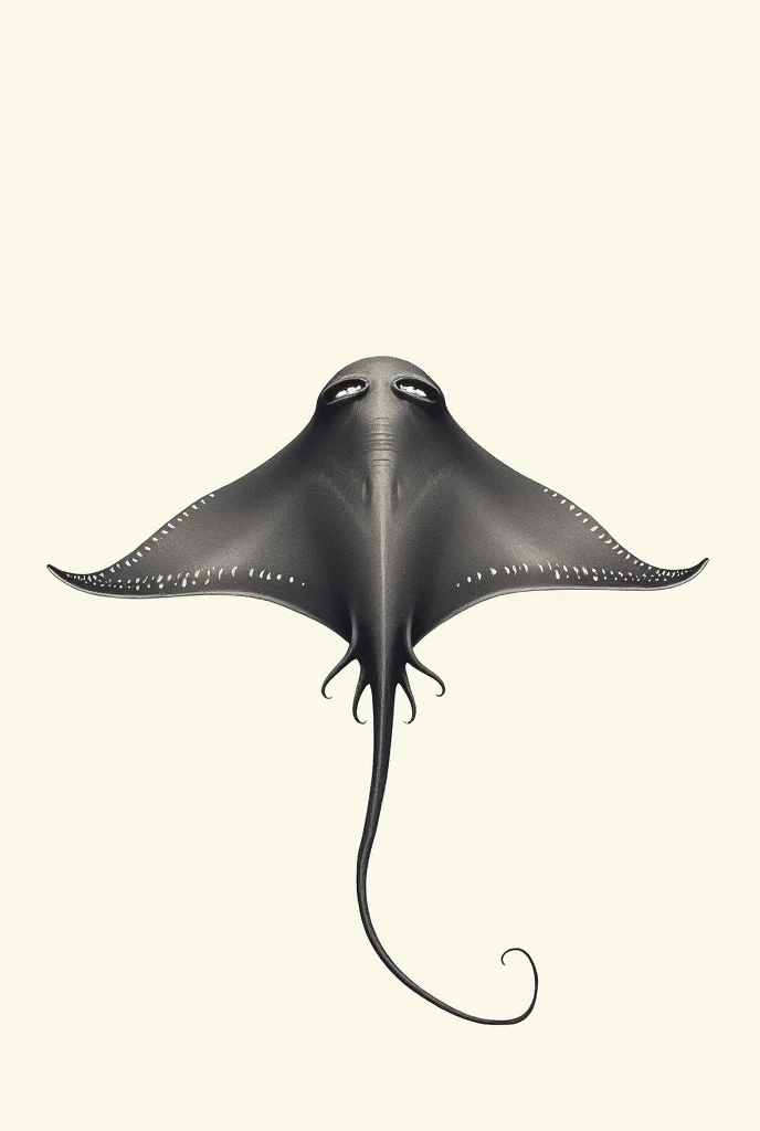 A drawing of a stingray for a tattoo 