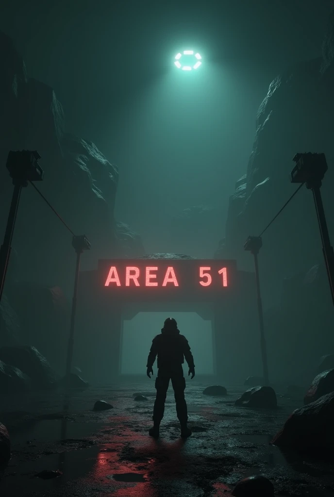  Create an image with the text  "Title Area 51 "  de título 