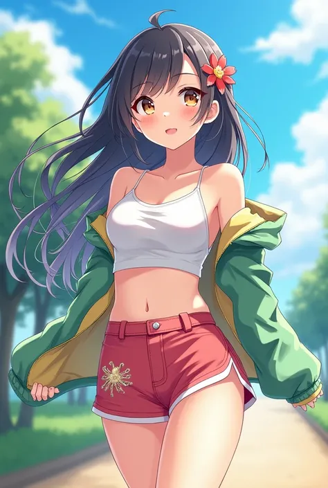 A anime girl with summer suit hot
More hot