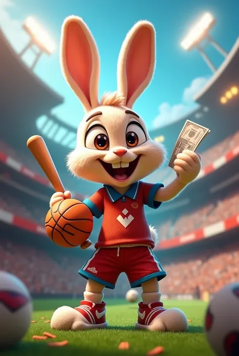 Animated betting rabbit who is in all sports 
