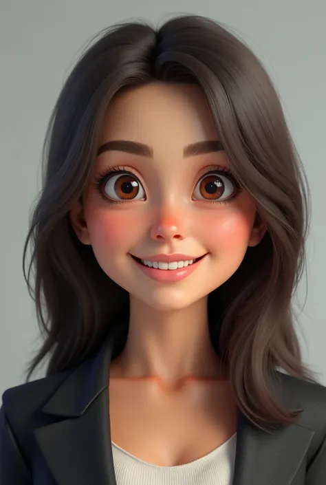 Avatar that looks like me pretty brown eyes brown TV presenter style