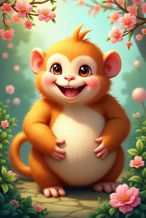 A chubby Chinese monkey