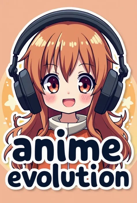  create the logo for a podcast if you have written the following name " anime evolution ", It must have two characters related to the anime, To be kawaii , colorful and its  ,  must be able to be used in the intron of videos that is unforgettable 