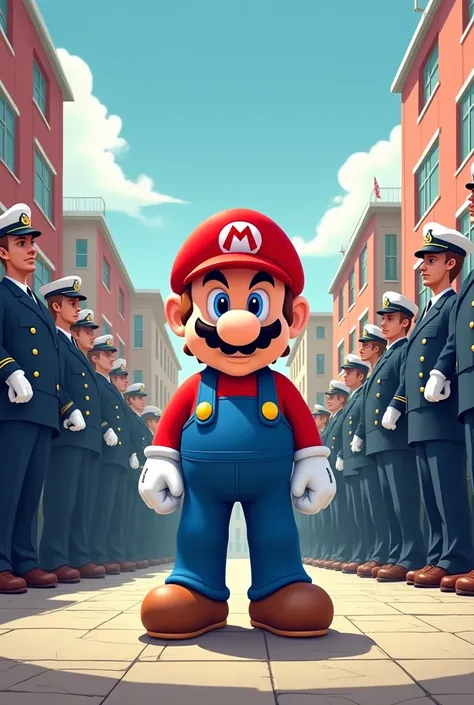 Mario Bross image at the officers naval military school