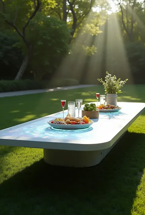 futuristic picnic tablecloth
