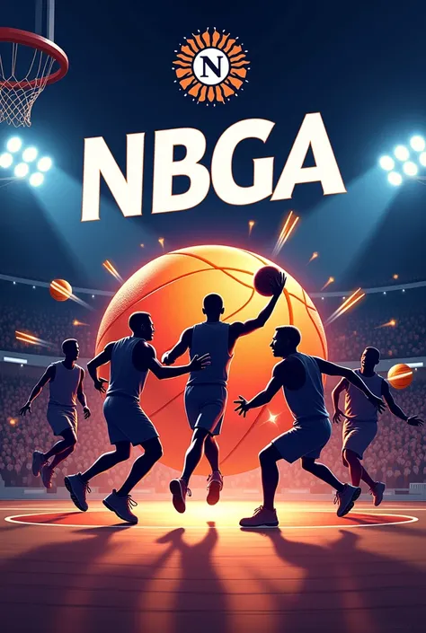 Cree moi une affiche dun tournoi de basket appellé NBGA et met inscription 50mille FG le lieu Lambagny la date le 10 décembre 