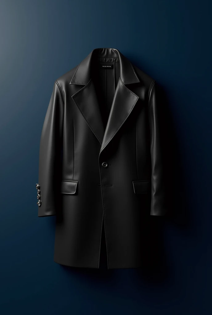  black haute couture tailoring jackets, with navy blue backgrounds without model 