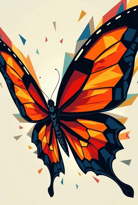 I need an image of a butterfly with the kinetic art of Cruz Dias