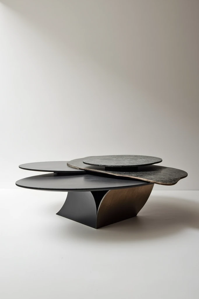 Modern abstract art table 
