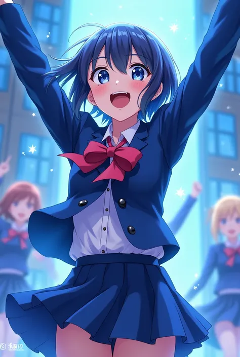 High school idol image color is blue