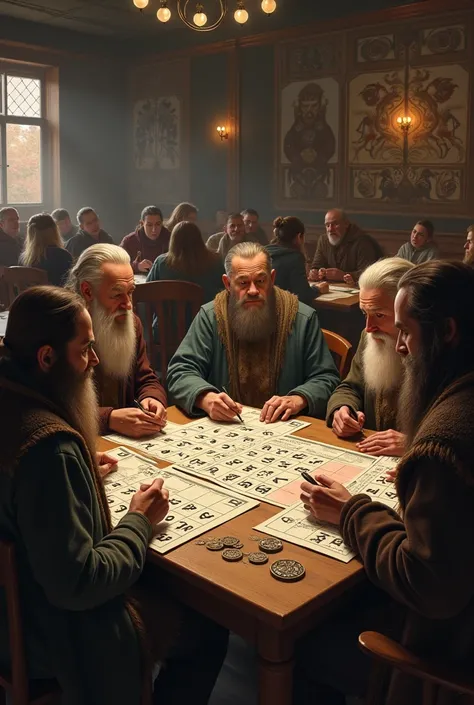 Odinists playing bingo 